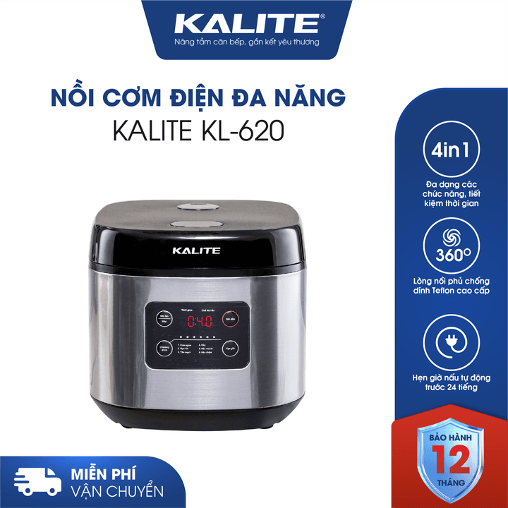 Nồi cơm điện đa năng KALITE KL-620 tiết kiệm điện  