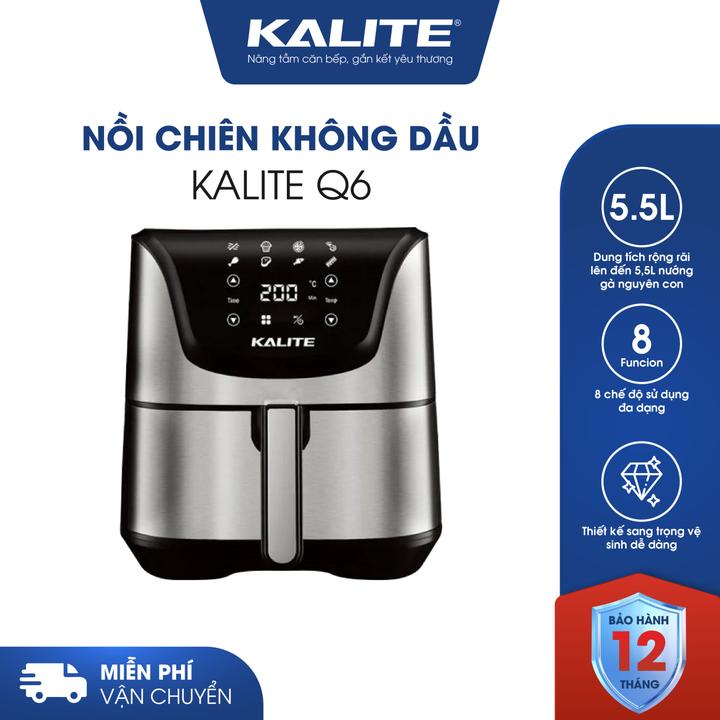 Nồi chiên không dầu thông minh KALITE Q6 6.6 lít đa tính năng