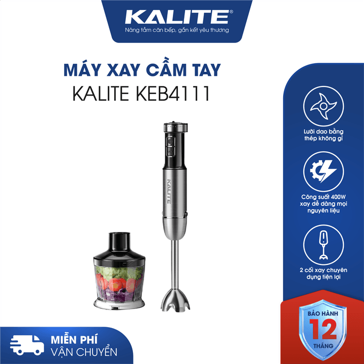 Máy xay cầm tay KALITE KEB4111 xay mọi nguyên liệu