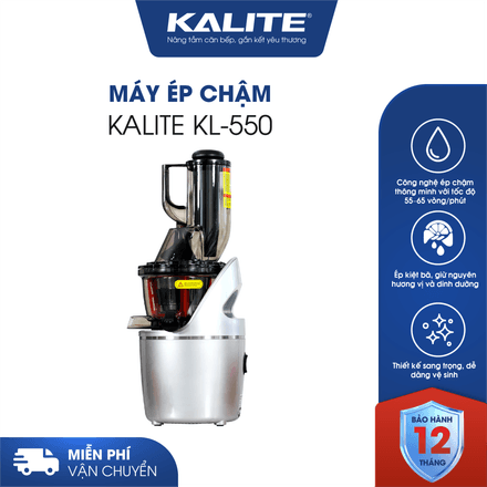 Máy ép chậm KALITE KL-550 ép siêu kiệt bảo toàn Vitamin Enzym