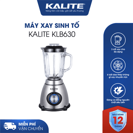 Máy xay sinh tố KALITE KLB630 3 cối xay động cơ đồng nguyên chất