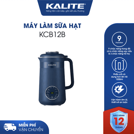 Máy làm sữa hạt mini Kalite KCB12B đa năng dung tích 1200ml